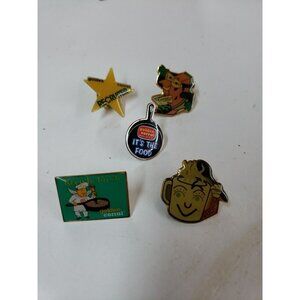 Lot Of 5 GOLDEN CORRAL BUFFET AND GRILL Various Designs Lapel Pins READ